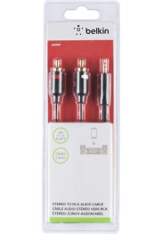 Belkin Καλώδιο 3.5mm male - RCA male Μαύρο 2m (F3Y116bt2M)