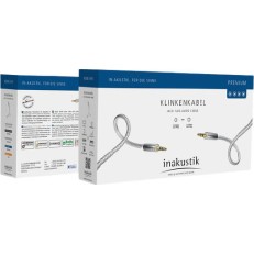 Inakustik Καλώδιο 3.5mm male - 3.5mm male Λευκό 1.5m (004101015)