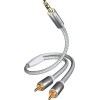 Inakustik Καλώδιο 3.5mm male - RCA male Γκρι 1.5m (004100015)