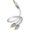 Inakustik Καλώδιο 3.5mm male - RCA male Λευκό 5m (00410005)