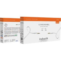 Inakustik Καλώδιο 3.5mm male - 3.5mm male Λευκό 0.5m (003101005)