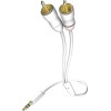 Inakustik Καλώδιο 3.5mm male - RCA male Λευκό 0.75m (0031000075)