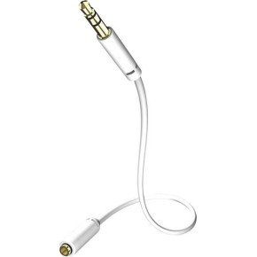 Inakustik Καλώδιο 3.5mm male - 3.5mm female Λευκό 5m (00310505)