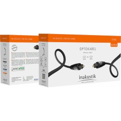 Inakustik Optical Audio Cable TOS male - TOS male Μαύρο 1.5m (00312115)