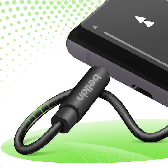 Belkin Καλώδιο 3.5mm male - 3.5mm male Μαύρο 1.2m (AV10164BT04-BLK)