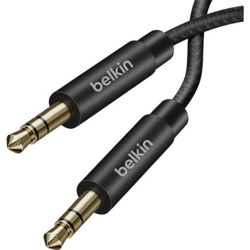 Belkin Καλώδιο 3.5mm male - 3.5mm male Μαύρο 1.2m (AV10164BT04-BLK)