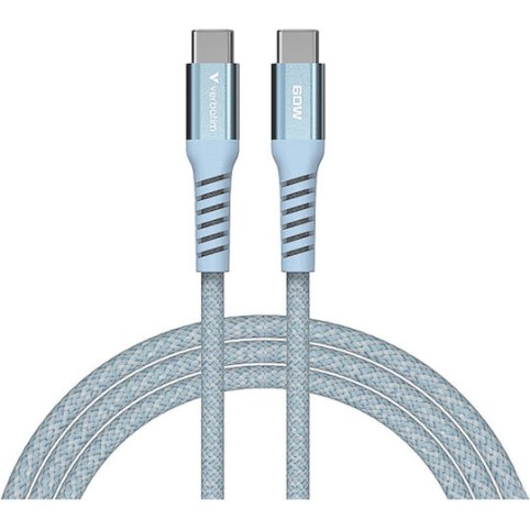 Verbatim Braided USB 2.0 Cable USB-C male - USB-C 60W Μπλε 1.2m 31852