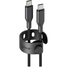 Empower by PanzerGlass Braided USB 2.0 Cable USB-C male - USB-C 240W PD Μαύρο 2m EM32448