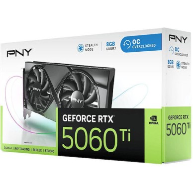 PNY GeForce RTX 5060 Ti 8GB GDDR7 Dual Fan OC Κάρτα Γραφικών