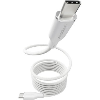 Empower by PanzerGlass Magnetic USB 2.0 Cable USB-C male - USB-C 240W PD Λευκό 1.5m EM84572
