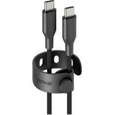 Empower by PanzerGlass USB 2.0 Cable USB-C male - USB-C 60W PD Μαύρο 1.2m EM92155