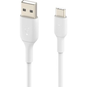 Belkin 2Pack USB 2.0 Cable USB-C male - USB-A 15W Λευκό 1m CAB001BT1MWH2PK