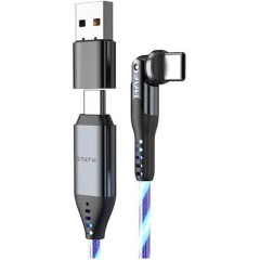 Statik Statik Powerpivot Pro Rotating 2-in-1 Regular USB to Type-C Cable Μπλε 2m PUP-0465-6FT-CC