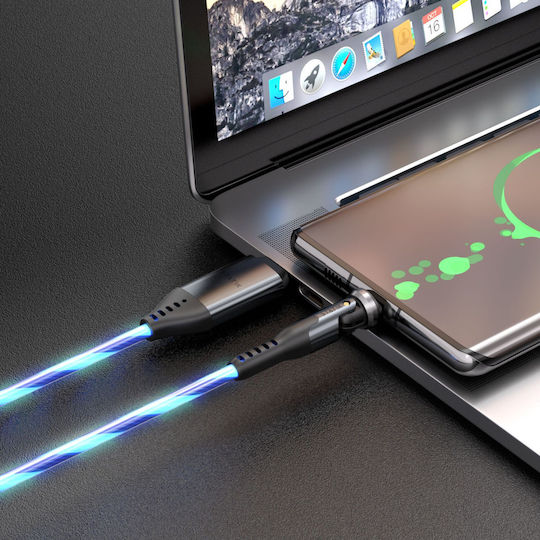 Statik Statik Powerpivot Pro Rotating 2-in-1 Regular USB to Type-C Cable Μπλε 2m PUP-0465-6FT-CC