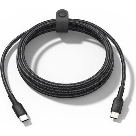 Belkin Braided USB 2.0 Cable USB-C male - USB-C 60W PD Μαύρο 2m ENA008hq2MBK