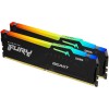 Kingston Fury Beast RGB DDR5 32GB RAM με 2x16GB Modules και Ταχύτητα 6000 για Desktop