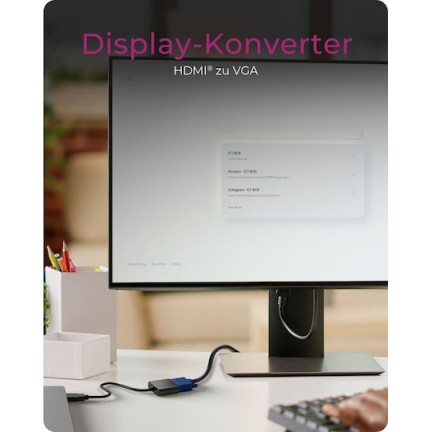 Icy Box Μετατροπέας HDMI male σε VGA female 1τμχ IB-AC502A