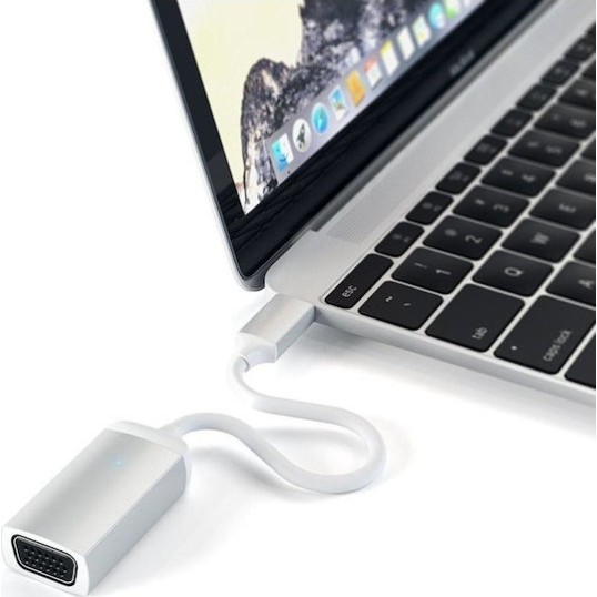 Satechi Μετατροπέας USB-C male σε VGA female Ασημί 1τμχ ST-TCVGAS