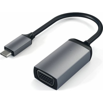 Satechi Μετατροπέας USB-C male σε VGA female Γκρι 1τμχ ST-TCVGA