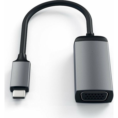 Satechi Μετατροπέας USB-C male σε VGA female Γκρι 1τμχ ST-TCVGA
