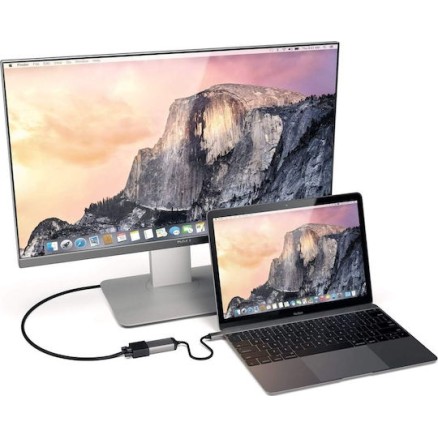Satechi Μετατροπέας USB-C male σε VGA female Γκρι 1τμχ ST-TCVGA