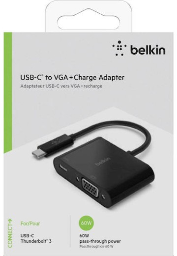 Belkin Μετατροπέας USB-C male σε VGA female 1τμχ AVC001btBK