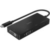 Belkin Μετατροπέας USB-C male σε DVI-I / DisplayPort / HDMI / VGA female 1τμχ AVC003btBK