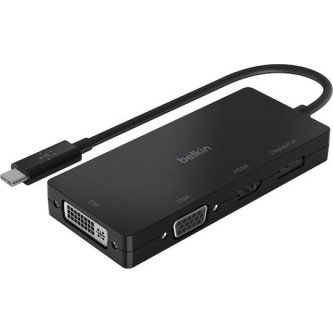 Belkin Μετατροπέας USB-C male σε DVI-I / DisplayPort / HDMI / VGA female 1τμχ AVC003btBK
