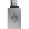 Cherry Αντάπτορας= Μετατροπέας USB-C male σε USB-A female Ασημί 1τμχ