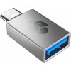 Cherry Αντάπτορας= Μετατροπέας USB-C male σε USB-A female Ασημί 1τμχ