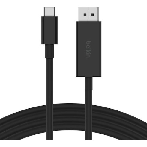 Belkin USB 2.0 Cable USB-C male - DisplayPort Μαύρο 1.4m AVC014BT2MBK