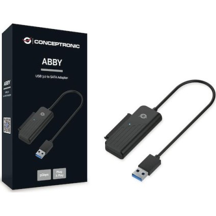 Conceptronic USB 3.0 σε SATA 5Gbs Μαύρο ABBY01B