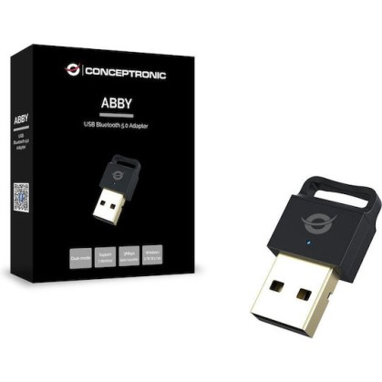Conceptronic USB Bluetooth 5.0 Adapter με Εμβέλεια 20m (ABBY06B)