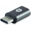 Conceptronic Μετατροπέας USB-C / micro USB male σε USB-C / micro USB female Γκρι 1τμχ DONN05G