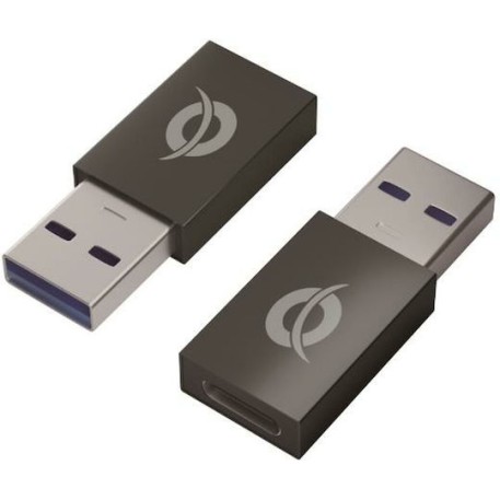 Conceptronic Μετατροπέας USB-A male σε USB-C female 2τμχ