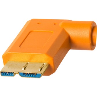 Tether Tools Angle (90°) USB 3.0 to micro USB Cable Πορτοκαλί 4.6m (TET-CU61RT15-ORG)