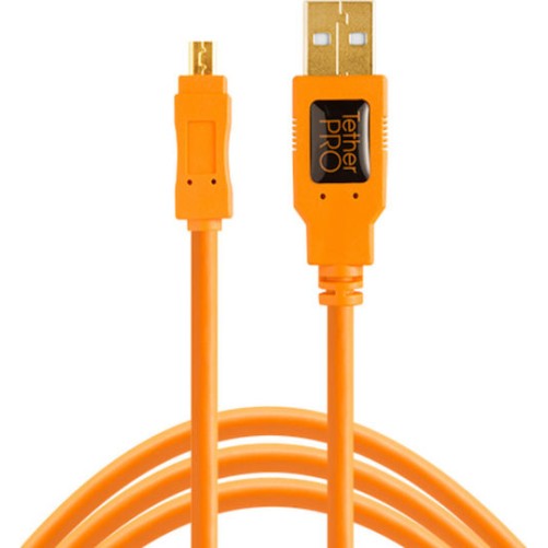 Tether Tools USB 2.0 Cable USB-A male - mini USB-B male 4.6m (CU8015-ORG)