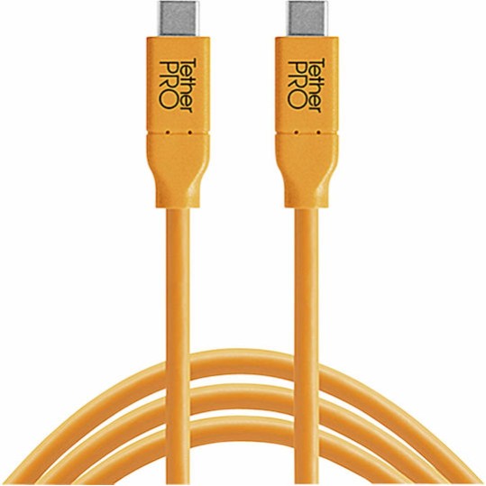 Tether Tools TetherPro USB 3.1 Cable USB-C male - USB-C 60W Πορτοκαλί 4.6m CUC15-ORG