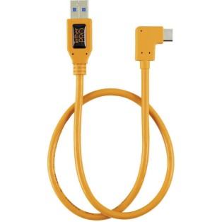 Tether Tools Angle (90°) / Regular USB 3.0 Cable USB-C male - USB-A Πορτοκαλί 0.5m TET-CUCRT02-ORG