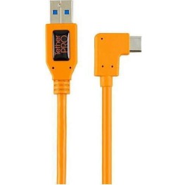 Tether Tools Angle (90°) / Regular USB 3.0 Cable USB-C male - USB-A Πορτοκαλί 0.5m TET-CUCRT02-ORG