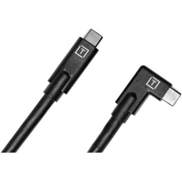 Tether Tools TetherPro Angle (90°) / Regular USB 2.0 Cable USB-C male - USB-C 60W Μαύρο 4.6m TET-CUC15RT-BLK