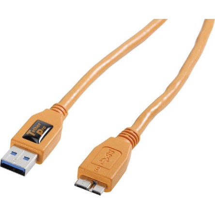 Tether Tools Regular USB 3.0 to micro USB Cable Πορτοκαλί 4.6m (CU5454)
