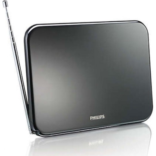 Philips SDV6224 SDV6224/12 Εσωτερική Κεραία Τηλεόρασης (Απαιτεί Τροφοδοσία) Μαύρη