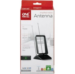 One For All SV 9465 Εσωτερική Κεραία Τηλεόρασης (Απαιτεί Τροφοδοσία) Μαύρη