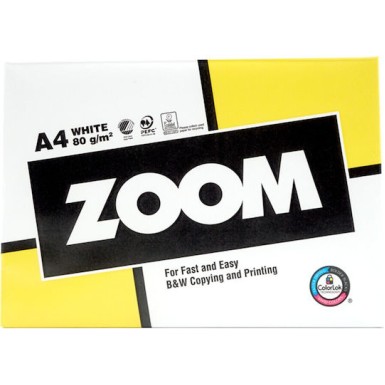 Zoom Χαρτί Εκτύπωσης A4 80gr/m² 500 φύλλα