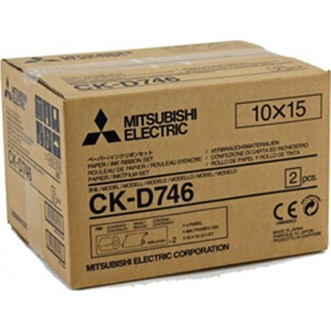 Mitsubishi Electric CK-D746 Γνήσια Μελανοταινία 10x15 cm 2x 400 Prints 2τμχ