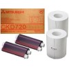 Mitsubishi Electric CK-D715 Γνήσια Μελανοταινία & Χαρτί για CP-D90DW-P/CP-D70DW-S/CP-D707DW-S 2τμχ
