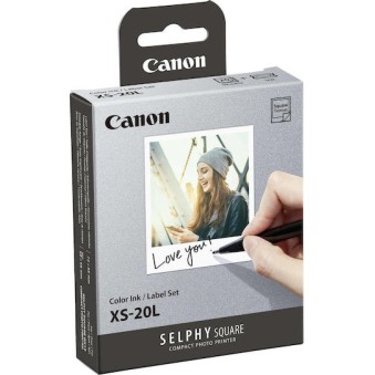 Canon XS-20L Φωτογραφικό Χαρτί Selphy Square 7.2x8.5 για Εκτυπωτές Inkjet 20 Φύλλα