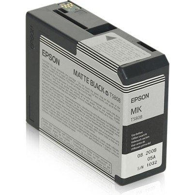 Epson T5808 Γνήσιο Μελάνι Εκτυπωτή InkJet Matte Μαύρο (C13T58080N)
