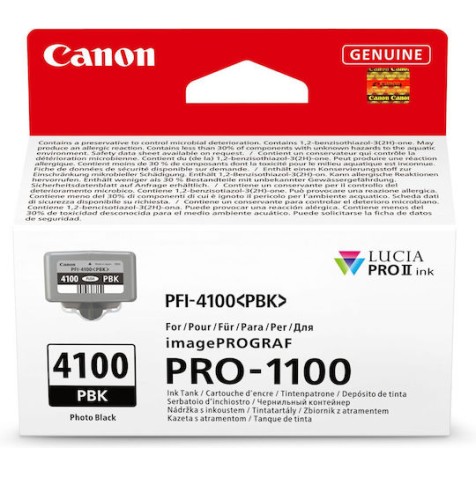 Canon PFI-4100 Γνήσιο Μελάνι Εκτυπωτή InkJet Photo Μαύρο (6777C001)
